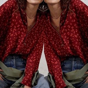 Anthropologie Farm Rio Buttondown